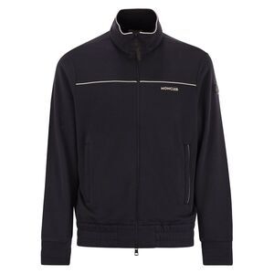 Moncler Men Cotton And Modal Sweatshirt With Zip